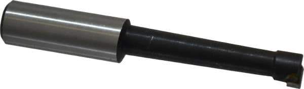 Interstate - 9/16" Min Bore Diam, 3" Max Bore Depth, 3/4 Shank Diam, Boring Bar - Right Hand Cut, Carbide-Tipped, Bright Finish - Exact Industrial Supply