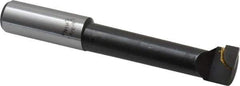 Interstate - 13/16" Min Bore Diam, 3-3/8" Max Bore Depth, 3/4 Shank Diam, Boring Bar - Right Hand Cut, Carbide-Tipped, Bright Finish - Exact Industrial Supply