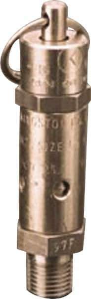 Kingston - 1/4" Inlet, ASME Safety Relief Valve - 175 Max psi, Stainless Steel - Top Tool & Supply