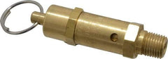 Kingston - 1/4" Inlet, ASME Safety Relief Valve - 150 Max psi, Brass - Top Tool & Supply