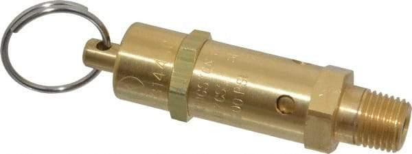 Kingston - 1/4" Inlet, ASME Safety Relief Valve - 200 Max psi, Brass - Top Tool & Supply