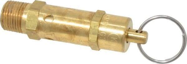 Kingston - 3/8" Inlet, ASME Safety Relief Valve - 150 Max psi, Brass - Top Tool & Supply