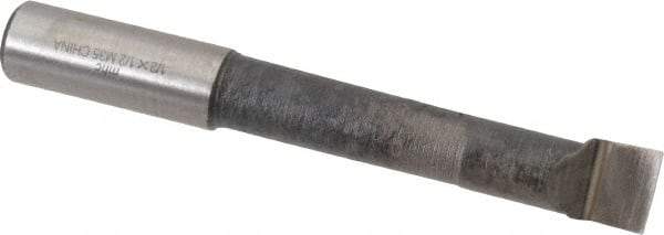 Interstate - 1/2" Min Bore Diam, 2-1/2" Max Bore Depth, 1/2 Shank Diam, Boring Bar - Right Hand Cut, Cobalt, Bright Finish - Exact Industrial Supply