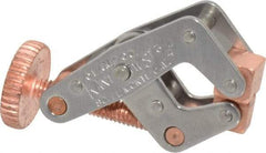 Kant Twist - 200 Lb, 3/4" Max Opening, 3/8" Open Throat Depth, 3/8" Closed Throat Depth, Cantilever Clamp - High Tensile Steel Jaw, Round Handle, 1-1/2" OAL, 1-3/8" Max Width - Top Tool & Supply