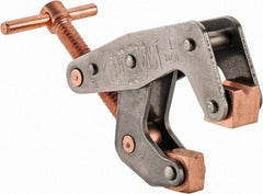 Kant Twist - 350 Lb, 1" Max Opening, 1/2" Open Throat Depth, 1/2" Closed Throat Depth, Cantilever Clamp - High Tensile Steel Jaw, T-Handle, 2-1/8" OAL, 1-3/4" Max Width - Top Tool & Supply