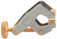 Kant Twist - 350 Lb, 1" Max Opening, 1/2" Open Throat Depth, 1/2" Closed Throat Depth, Cantilever Clamp - High Tensile Steel Jaw, Round Handle, 2-1/8" OAL, 1-3/4" Max Width - Top Tool & Supply