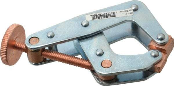 Kant Twist - 800 Lb, 2" Max Opening, 1-1/8" Open Throat Depth, 1-1/4" Closed Throat Depth, Cantilever Clamp - High Tensile Steel Jaw, Round Handle, 3-1/2" OAL, 3-1/4" Max Width - Top Tool & Supply