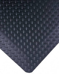 Wearwell - 30' Long x 3' Wide, Dry Environment, Anti-Fatigue Matting - Black, Vinyl with Nitrile Blend Base, Beveled on 4 Sides - Top Tool & Supply