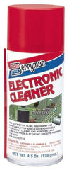 Berryman Products - Light Hydrotreated Naphtha Electrical Cleaner - 4.5 oz Aerosol Can - Top Tool & Supply