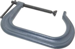 Wilton - Regular-Duty 8" Max Opening, 6" Throat Depth, Forged Steel Standard C-Clamp - 5,900 Lb Capacity, 2" Min Opening, Square Deep Throat - Top Tool & Supply