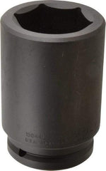 Proto - 1-1/2" Drive 2-3/4" Deep Impact Socket - 6 Points, 6-1/8" OAL - Top Tool & Supply