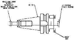 Collis Tool - CAT50 Taper Shank 1-1/2" Pilot Diam Shell Mill Holder - 4" Flange to Nose End Projection, 3.94" Nose Diam, 3/4-16 Lock Screw - Exact Industrial Supply