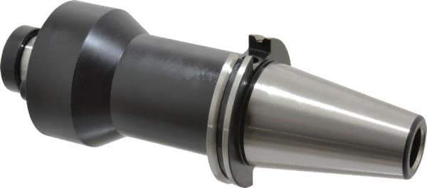 Parlec - CAT50 Taper Shank 1-1/2" Pilot Diam Shell Mill Holder - 6" Flange to Nose End Projection, 3-3/4" Nose Diam, 3/4-16 Lock Screw - Exact Industrial Supply