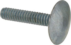 Value Collection - #10-24, 1" Length Under Head, Step Bolt - 21/32" Head Diam, 1006-1050 Steel, Zinc-Plated Finish - Top Tool & Supply