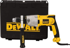 DeWALT - 120 Volt 1/2" Keyed Chuck Electric Hammer Drill - 0 to 56,000 BPM, 0 to 1,200 & 0 to 3,500 RPM, Reversible - Top Tool & Supply