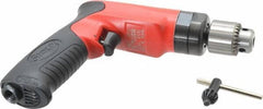 Sioux Tools - 1/4" Keyed Chuck - Pistol Grip Handle, 2,600 RPM, 14.16 LPS, 30 CFM, 1 hp - Top Tool & Supply