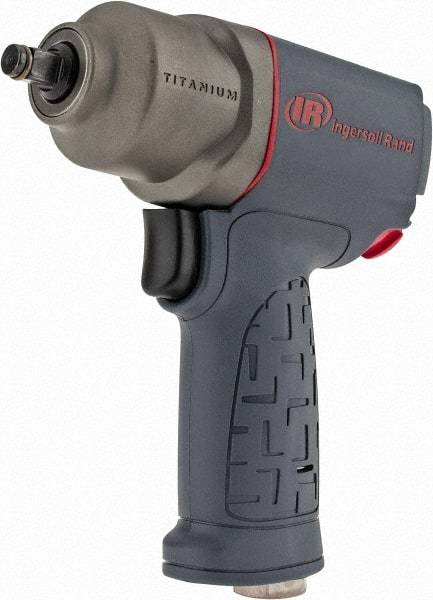 Ingersoll-Rand - 3/8" Drive, 15,000 RPM, 300 Ft/Lb Torque Impact Wrench - Pistol Grip Handle, 1,500 IPM, 17 CFM, 1/4" NPT Inlet - Top Tool & Supply