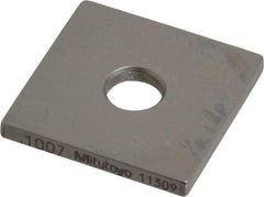 Mitutoyo - 0.1007" Square Steel Gage Block - Accuracy Grade 0, Includes Certificate of Inspection - Top Tool & Supply