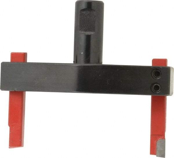 Flexbar - 4" Head, 3/4" Shank Diam, 2 Bits Per Cutter, 3/8" Tool Bit, Fly Cutter - Straight Shank, Bits Included - Top Tool & Supply