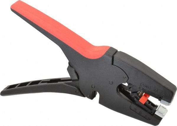 Knipex - 7 to 32 AWG Capacity Self-Adapting Insulation Stripper - 8" OAL, Comfort Grip Handle - Top Tool & Supply