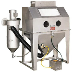 Trinco - 45" Wide x 71" High x 71" Deep Floor Sandblaster - Working Dimensions 40" Wide x 31" High x 40" Deep - Top Tool & Supply