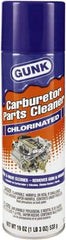 Gunk - Chlorinated Carburetor & Parts Cleaner - 22 oz Aerosol Can - Top Tool & Supply