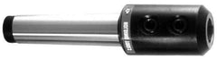 Interstate - 4MT Taper Shank 3/8" Hole End Mill Holder/Adapter - 48mm Projection, 5/8-11 Drawbar - Exact Industrial Supply