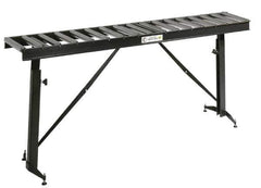 HTC - 66 Inch Long x 43-1/2 Inch High Portable Folding Conveyor - 500 Lbs. Limit, with 17 and 13 Inch Wide Rollers - Top Tool & Supply