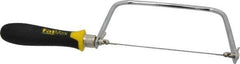 Stanley - 6-1/2" Steel Blade Coping Saw - ABS, TPR Handle, Ergonomic, 13-1/4" OAL, 4-3/4" Throat Depth - Top Tool & Supply