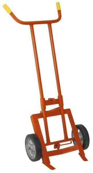 Wesco Industrial Products - 1,000 Lb Load Capacity, 55 Gal Drum Hand Truck - 24-1/2" Wide x 62" High, 2 Wheels - Top Tool & Supply