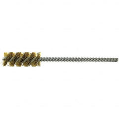 Brush Research Mfg. - 1-1/2" Diam Helical Brass Tube Brush - Top Tool & Supply