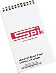 SPI - Calibration Label - Legend: Calibration, English, Orange, 1" Long x 5/8" High, No Coating - Top Tool & Supply