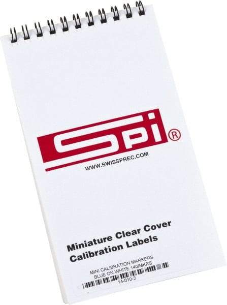 SPI - Calibration Label - Legend: Calibration, English, Blue, 1" Long x 5/8" High, No Coating - Top Tool & Supply