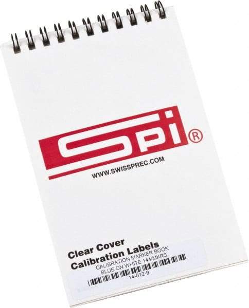 SPI - Calibration Label - Legend: Calibration, English, Blue & White, 1-3/4" Long x 5/8" High, No Coating - Top Tool & Supply