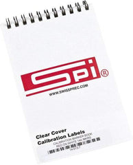 SPI - Calibration Label - Legend: Calibration, English, Red & White, 1-3/4" Long x 5/8" High, No Coating - Top Tool & Supply