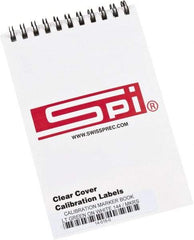 SPI - Calibration Label - Legend: Calibration, English, Light Green & White, 1-3/4" Long x 5/8" High, No Coating - Top Tool & Supply