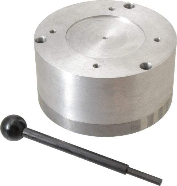 Suburban Tool - Standard Pole Round Permanent Magnetic Rotary Chuck - 5-1/2" Wide x 3" High, Ceramic - Top Tool & Supply