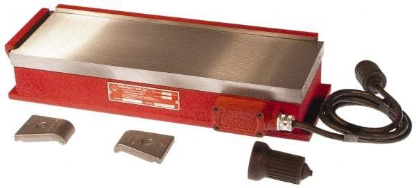 Suburban Tool - 36-1/2" Long x 12" Wide x 3-1/2" High, 430 Watts, Rectangular, Electromagnetic Chuck - 1/8" Pole Width, Transvere Pole Alignment - Top Tool & Supply