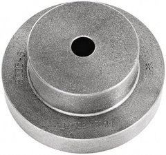 Bison - Adapter Back Plate for 10" Diam Self Centering Lathe Chucks - 1.57" Through Hole Diam, 4.53mm ID, 10.24" OD, 1.26" Flange Height, Cast Iron - Top Tool & Supply