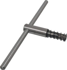 Bison - 10, 12" Chuck Diam Compatibility, Lathe Chuck Key - Compatible with 3-Jaw Chucks, 4-Jaw Chucks, 6-Jaw Chucks, Self Ejecting, 4-23/32" Body Length, 0.5512" Actual Key Square Size - Top Tool & Supply