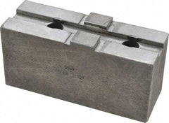 H & R Manufacturing - 12" Chuck Capacity, Tongue & Groove Attachment, Square Soft Lathe Chuck Jaw - Steel, 2-1/2" Btw Mount Hole Ctrs, 4-7/8" Long x 1-3/4" Wide x 2-3/8" High, 1/2" Groove - Top Tool & Supply