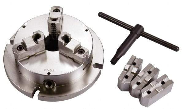 Interstate - 6" Chuck Diam, Low Profile Machining Chuck - 8 to 160mm Internal Chucking Diam - Top Tool & Supply