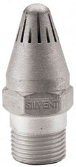 Silvent - Blow Gun High Force Nozzle - 3/8 MPT, 1.81" Hose Length, Aluminum, 145 psi, 238°F - Top Tool & Supply