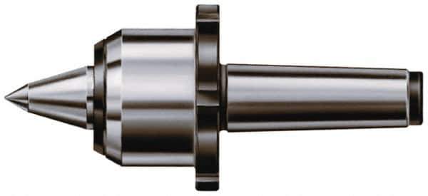 Rohm - MT4 Taper Shank, 2.66" Head Diam Live Center - 7,000 Max RPM, 2.86" Head Length, 1.26" Point Diam, 1.732" Point Len, 2,200 Lb Max Workpc, 8.9" OAL, Long Point - Top Tool & Supply