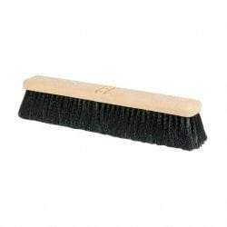 PRO-SOURCE - 18" General Purpose Polypropylene Push Broom - 3" Bristle Length, Plastic Block, Bolt-On Handle Connection, Handle Sold Separately - Top Tool & Supply