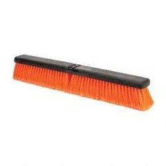 PRO-SOURCE - 24" General Purpose Polypropylene Push Broom - 3" Bristle Length, Plastic Block, Bolt-On Handle Connection, Handle Sold Separately - Top Tool & Supply