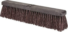 PRO-SOURCE - 18" Heavy Duty Palmyra Push Broom - 4" Bristle Length, Plastic Block, Bolt-On Handle Connection, Handle Sold Separately - Top Tool & Supply