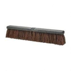 PRO-SOURCE - 24" Heavy Duty Palmyra Push Broom - 4" Bristle Length, Plastic Block, Bolt-On Handle Connection, Handle Sold Separately - Top Tool & Supply