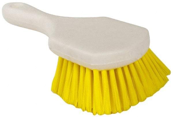 PRO-SOURCE - 1-1/2" Bristle Length, Polypropylene Utility Scrub Brush - 8-1/2" OAL, Plastic Block - Top Tool & Supply