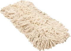 PRO-SOURCE - 18" Long x 3-1/2" Wide Yarn Blend Dust Mop Head - Snap-On, Blue, Looped Head, Launderable - Top Tool & Supply